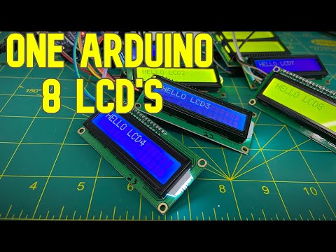 How to connect multiple LCD displays to one Arduino